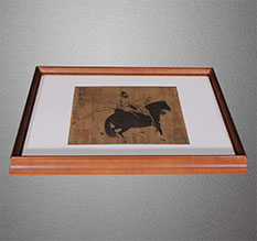 南木林书画装裱配框服务案例